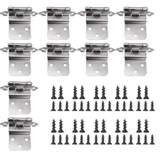 10 шт. американские петли вставки пружинные матовые петли для шкафа самозакрывающиеся малошумные высокопрочные дверная фурнитура для кухни и ванной комнаты