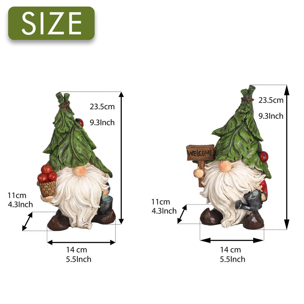 Валери Маделин Рождественское украшение Рождественский набор фигурок из 2 гномов Земная фея Рождественский подарок Садовая фигурка Садоводство