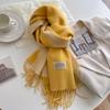 Luxury 2 Colours Cashmere Scarf Women Autumn Winter Shawl Pashmina Handkerchief Lady Pareo Soft Outdoor Windproof Travel Bufanda