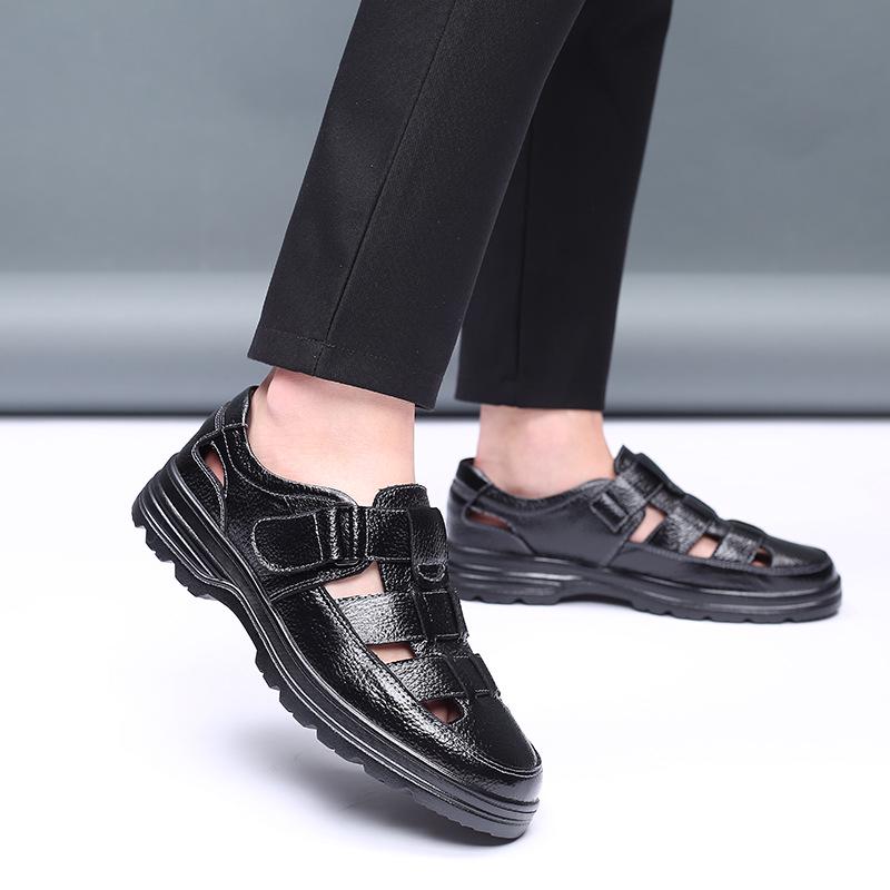 Кожаные мужские туфли на шнуровке, дышащие деловые мужские туфли для офиса на плоской подошве, повседневные модельные туфли для мужчин