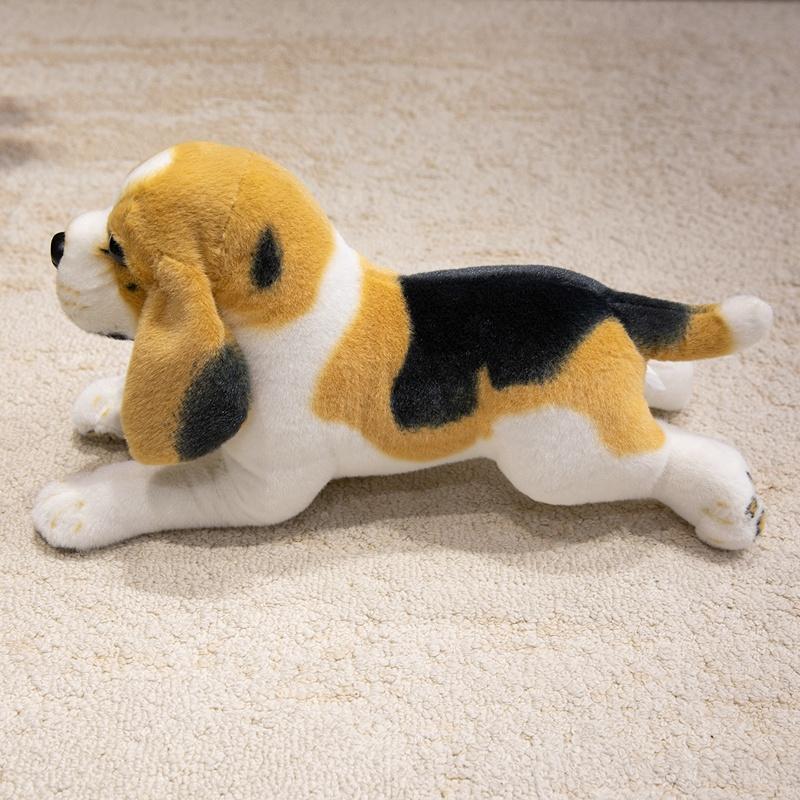 Simulation Beagle Plush Toy Cute Fluffy Cartoon Stuffed Animal Dog Doll Home Decor Gifts For Kids