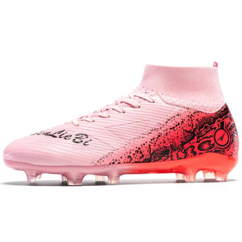 Новые бутсы с высоким верхом, для занятий спортом на открытом воздухе, для студентов мужского и женского пола, бутсы с шипами, для профессиональных игр, бутсы с длинными шипами