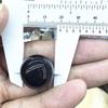 Черная каменная круглая стеклянная шаровая скульптура со вставными глазами - Дизайн без отверстий для демонстрации и декора
