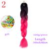 MISS WIG Ombre Oversized Hazelnut Hair 24" 100g Synthetic Crochet Braid Hair Extension Fiber