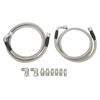 Transmission Cooler Hose Metal Cooling Lines Fitting Kit for TH350 700R4 TH400 4L80E