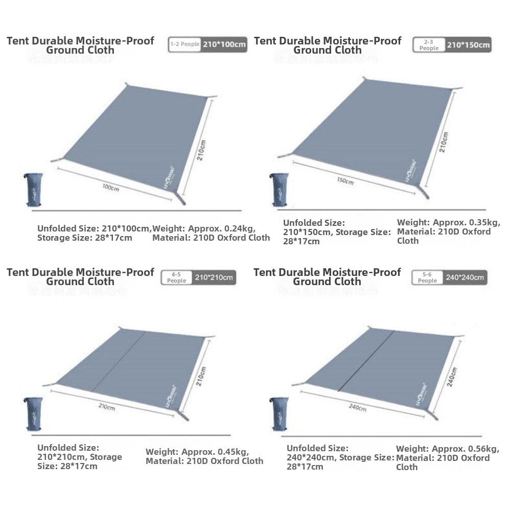 Износостойкий Водонепроницаемый Тент для Пола Палатки Утолщенная Ткань Оксфорд Пляжный Тент