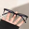 Blue Light Blocking Glasses Unisex Large Frame Clear View Strong Hinge Transparent with Brim Eye Protection Clear Bluelight Glasses Spectacles Eyewear