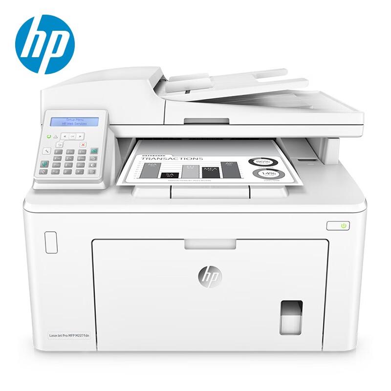 HP LaserJet Pro MFP M227fdn Monochrome Laser All-in-One Printer CN plug (adapter included)