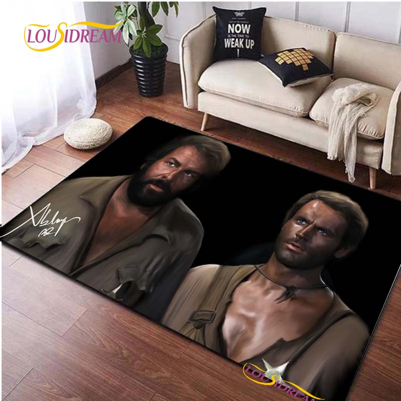 Bud Spencer & Terence Hill Carpet for Living Room Bedroom Rug Kitchen Door Kids Unslip Floor Mats photography props Alfombra Rug