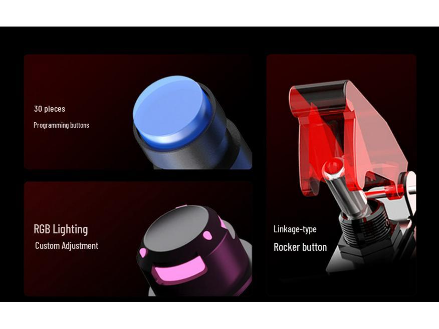 Игровая консоль-симулятор Laishida CB1 с многофункциональными RGB-кнопками для Euro Truck Simulator 2