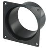 Flange Connector Black Duct Fan Hose Connector Exhaust Outlet