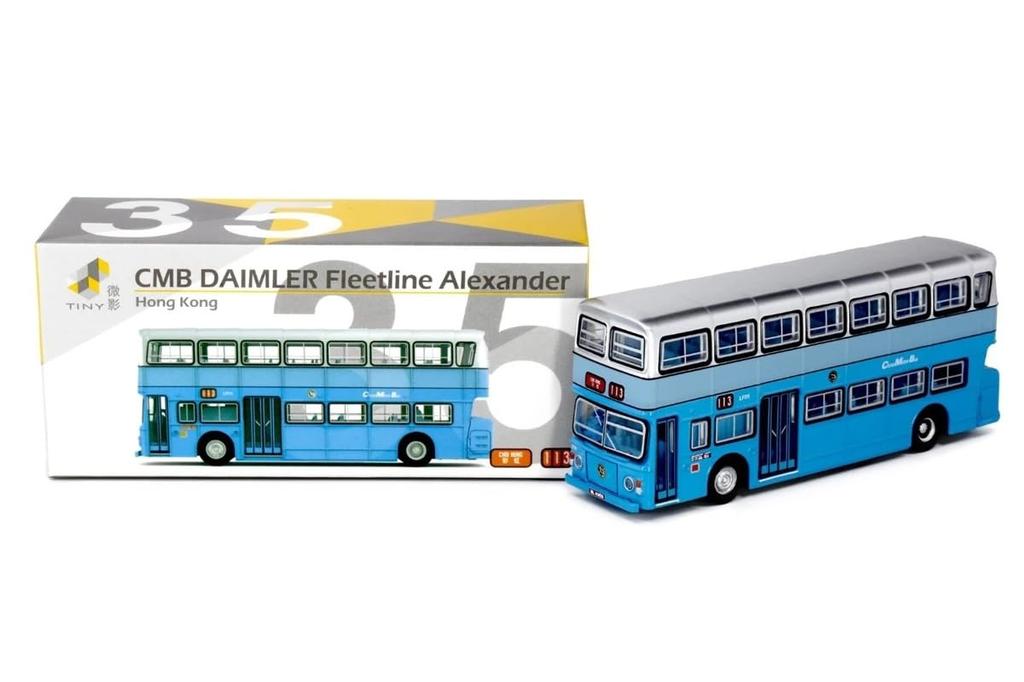 Tiny City Scale Diecast Model Daimler Fleetline CMB Alexander Bus 1/110 Car (113) Double-Decker (BL4959)