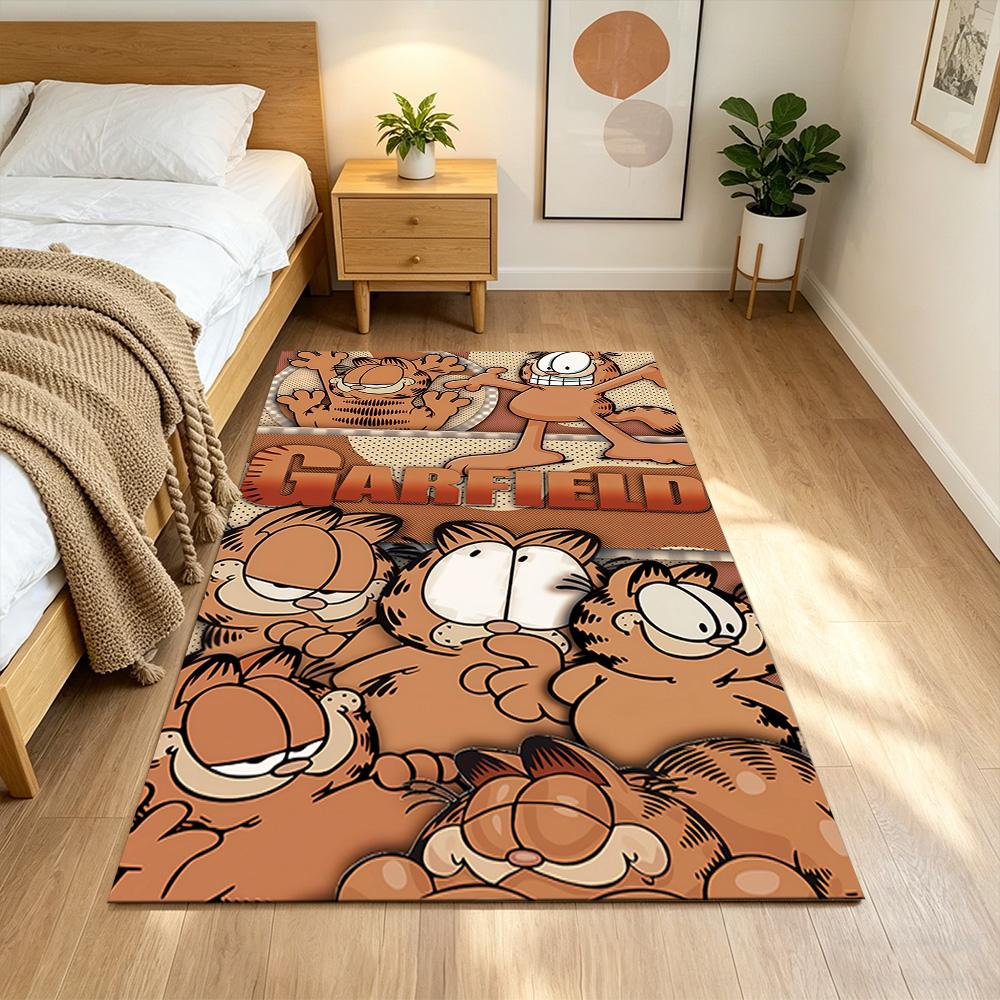 Garfield's Playful Adventures Non-Slip Home Carpet Design for Office Decor Living Room Bedroom Gift