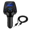 Qiilu Kit voiture Bluetooth T11 Bluetooth Kit mains libres sans fil pour voiture Lecteur MP3 Transmetteur FM Chargeur USB