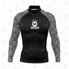 Mens UPF 50 Long Sleeve Rash Guard Surfing Diving Swimming Sun Protection Quick Dry UV Swim Shirt