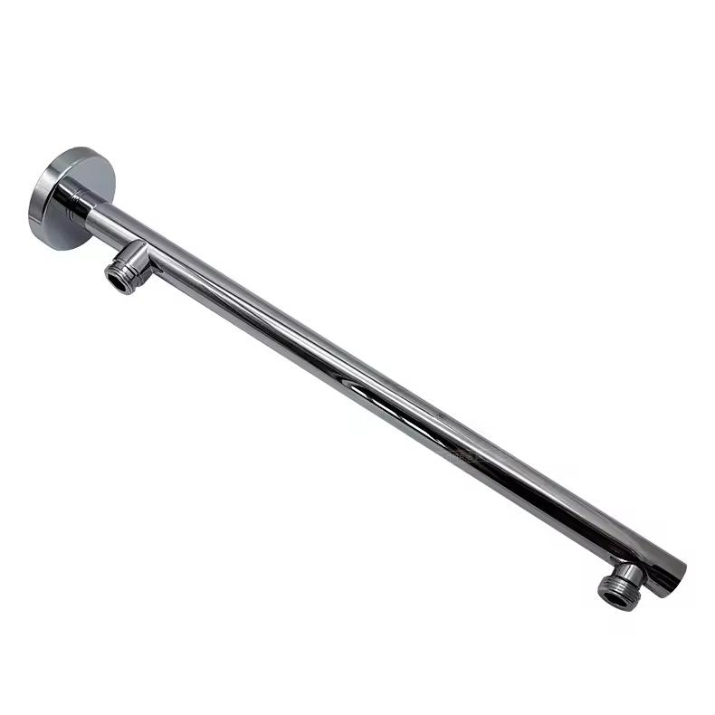 Stainless Steel Chrome Finish Modern Design Shower Head Shower Arm Fixed Wall Mount Single Water for Bathroom Home Apartment Use