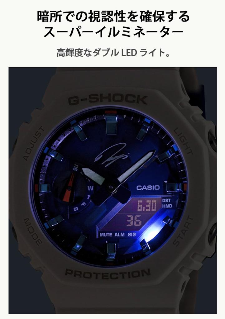 Casio RYO ISHIKAWA SIGNATURE MODEL Белые часы G-Shock GA-2100RI25-7AJR Мужские