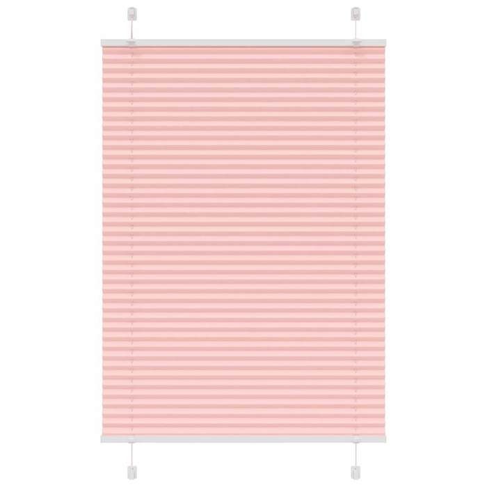 VidaXL Store Plissé Rose 90x100 Cm Largeur Du Tissu 89,4 Cm Polyester, Store Plissé De Fenêtre, Store Accordéon, Store 4015430