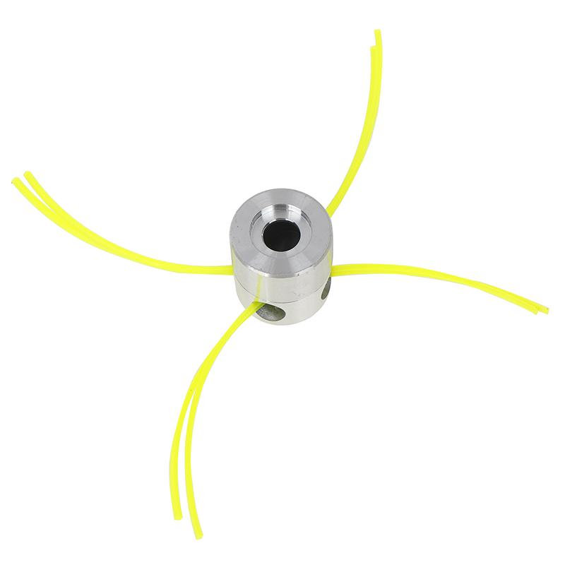 Universal Aluminum Trimmer Head With Four Trimmer Lines For Brush Cutter Grass Trimmer Head Replacement Tool Part