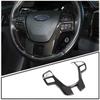 For Ford Everest Ranger 2015-2025 ABS Carbon Fiber Style Inner Car Steering Wheel Cover Trim Button Panel Frame Sticker Decor