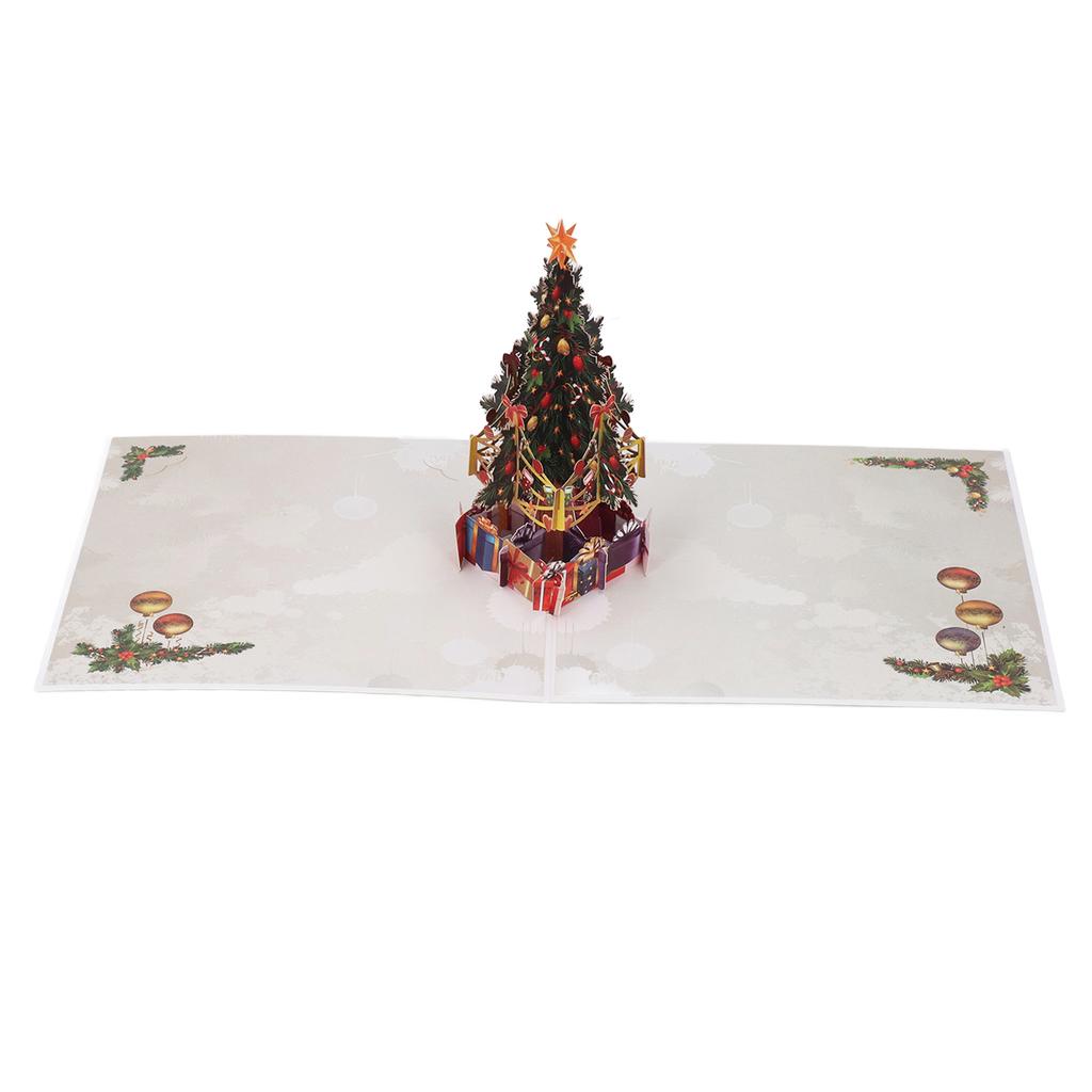 3D Christmas Card Exquisite Christmas Tree Design 3D Greeting Card with Envelope Greeting Card Paper