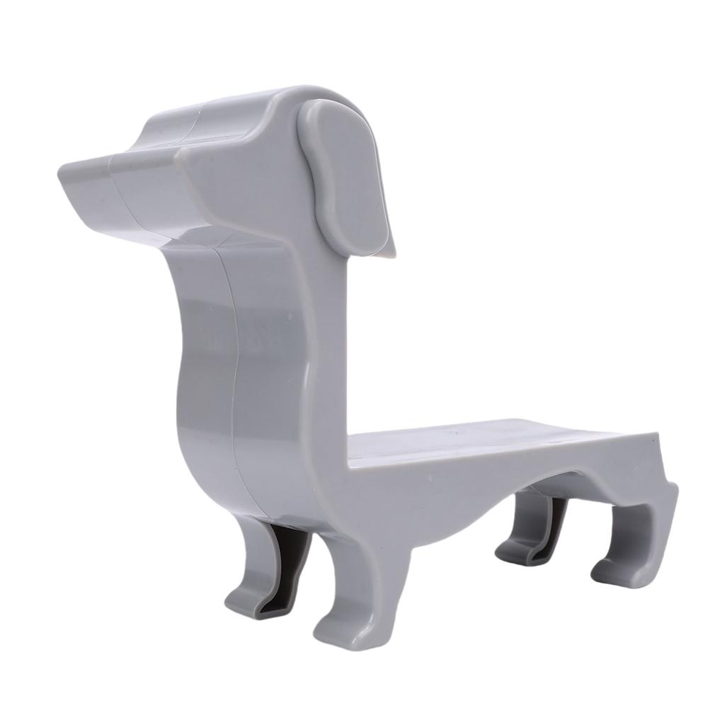 Dachshund Wine Bottle Holder Decor for 375ml 500ml Plastic Tabletop Rack Dog Mom Gift Gray