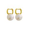 Pearl Ear Buckle Light Luxury High-end Earrings French Elegant Temperament Earrings Niche Design