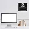 Self Adhesive WIFI Sign 3D Mirror Wall Stickers Wifi Notice Board Wall Sticker