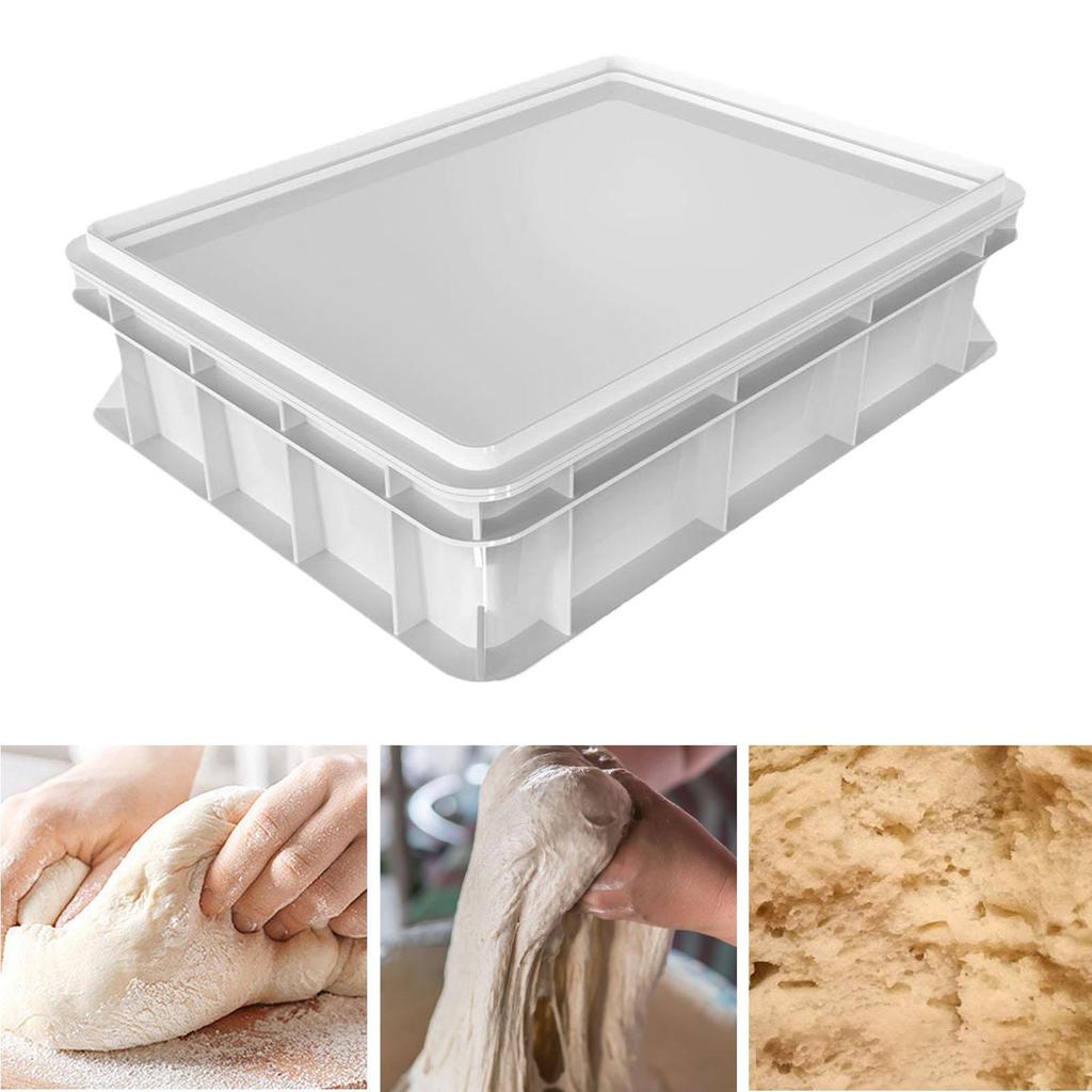 Pizza Dough Proofing Box Stackable Fermentation Storage Tray Sturdy Multipurpose
