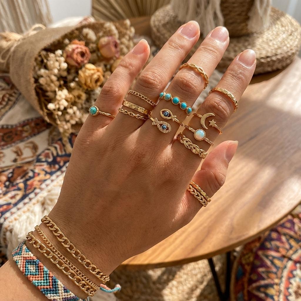 Creative Quirky Fish Evil Eye Drip Painting Open Ring for Women Bohemian Stainless Steel Ring Girls Party Jewelry Accessory