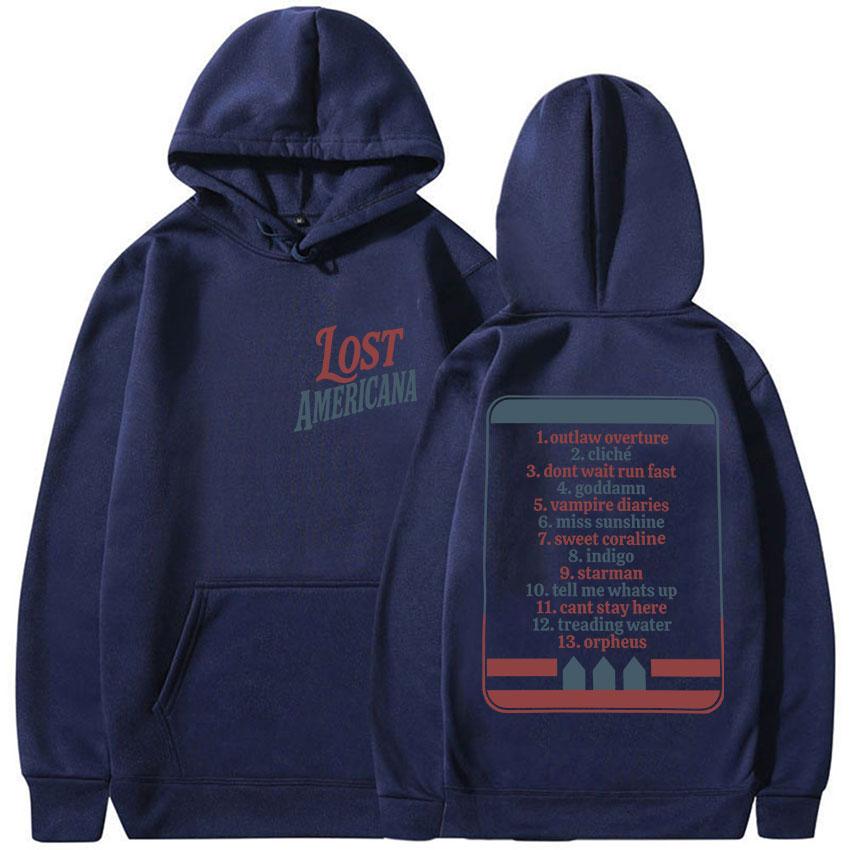 MGK Day Lost Americana Tour 2025 Album Graphic Hoody Men Women's Vintage Oversized Sweatshirt Hip Hop Gothic Long Sleeve Hoodies