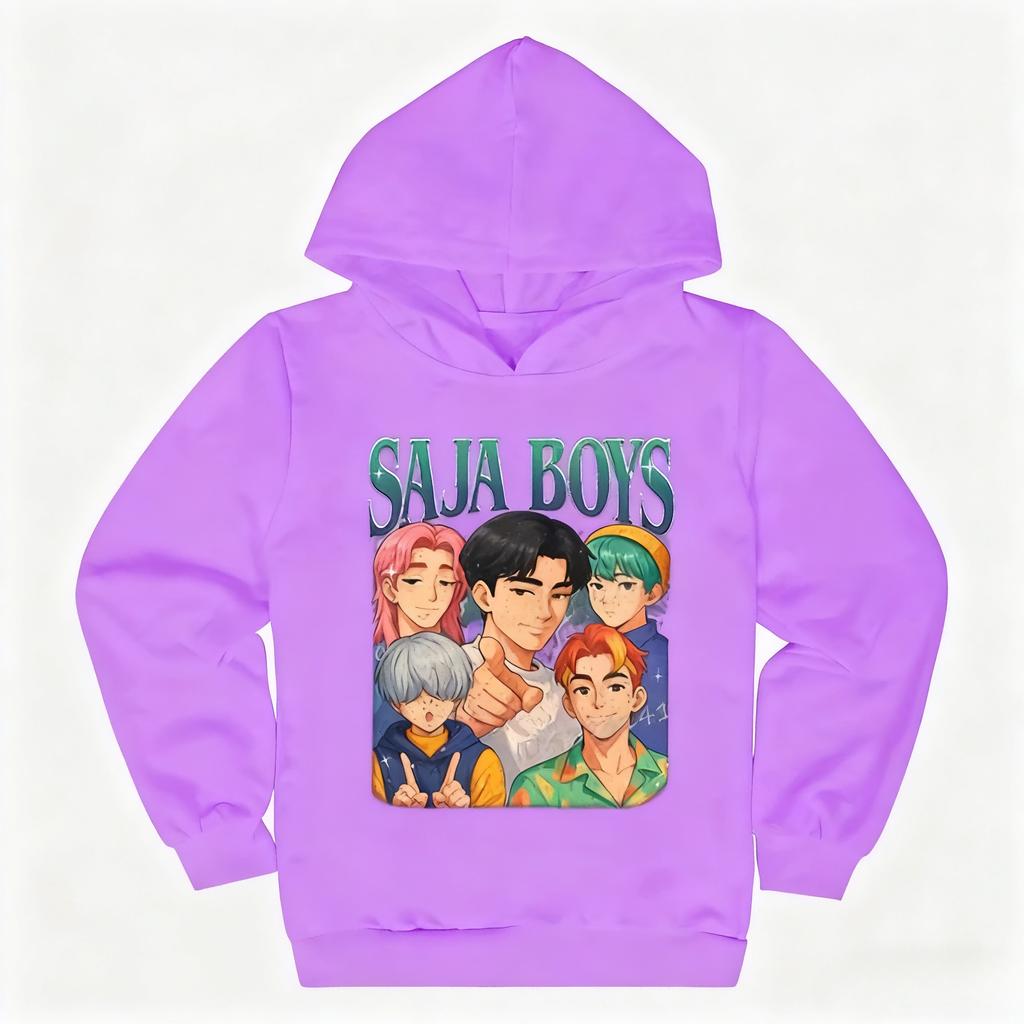 K-pop Охотники на демонов Saja Boys Детская одежда Харадзюку Мода Уличная одежда Толстовки Девочка Мальчик Смешной подарок Одежда