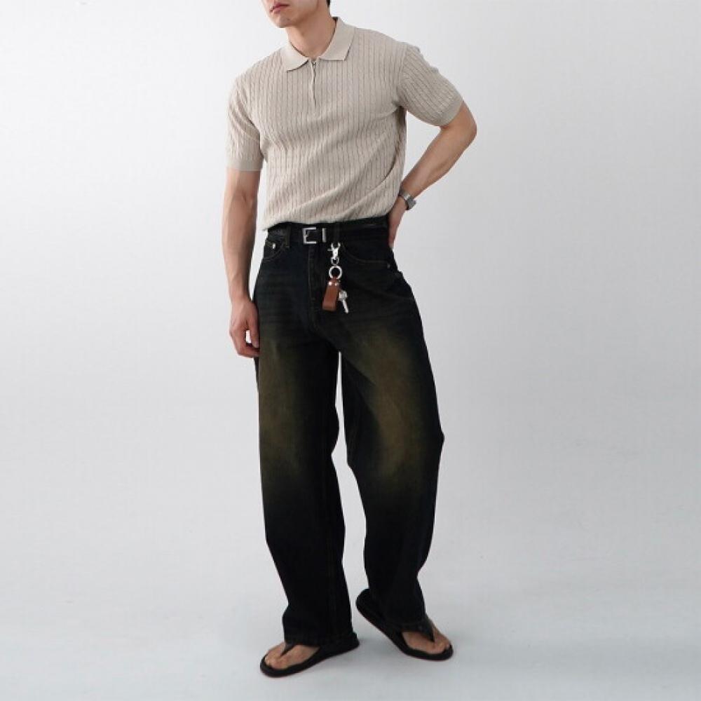 Onl Men S Collar Short Sleeve muScle Fit Knit