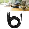 Low Noise Type C Microphone Audio Cable Plug and Play USB Mic Recording Cable  Studio Recording
