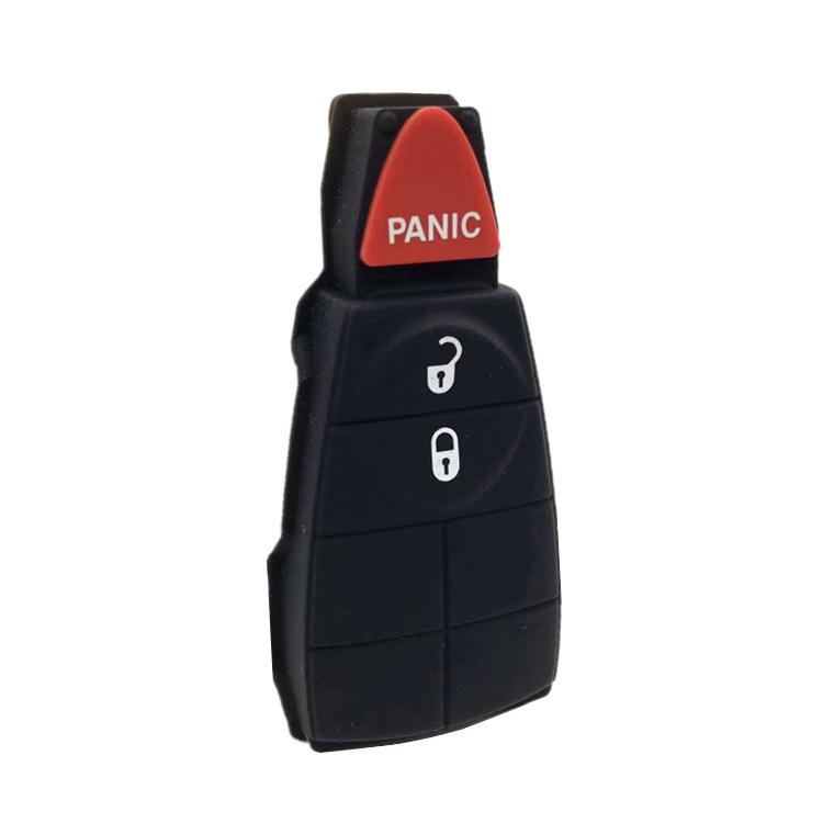 Silicone Key Button Skin for New Chrysler 2+1 Button