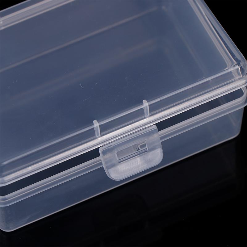 Small Semi-Transparent Plastic Cards Cases Folder Matte Flip-Top Jewelry Box Accessories Storage Organize Packaging Boxes