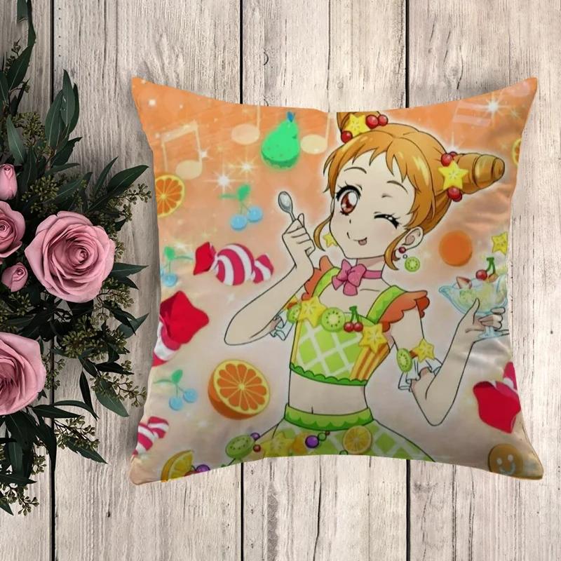 Наволочка A-Aikatsu Наволочки Декоративные подушки Аниме Наволочка Декоративные наволочки Чехлы для подушек Осенний декор