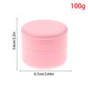 100/150G Flip Cover With Spoon Refillable Bottles Empty Makeup Jar Pot Travel Face Cream Lotion Cosmetic Cotton Pad Container