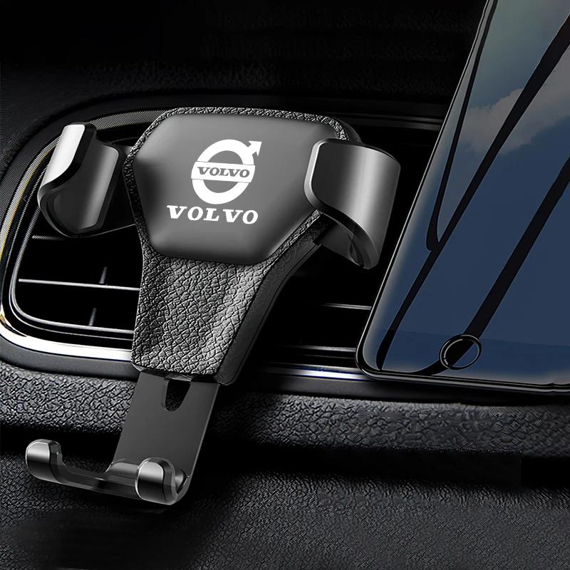 Автомобильный держатель телефона в дефлектор Автомобильный кронштейн-подставка для телефона для Volvo XC90 V90 V60 XC60 V40 S80 S60 S90 C40 XC40 V70 XC70 C30 C70