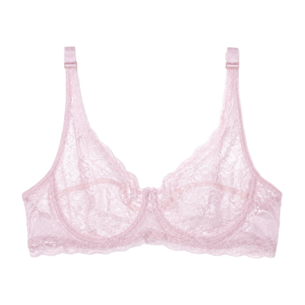 Mesh Transparent Push Up Bra Untra-thin Lace Underwear Seamless Lace Bra Daily Wear