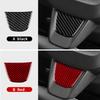 Real Soft Carbon Fiber Sticker For Seat Ibiza 6j 2012 2013 2014 LHD RHD Car Steering Wheel Center Bottom Frame Interior Trim