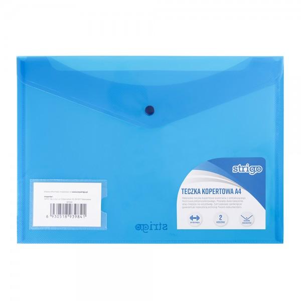 Elegant Blue A4 Folder with two pockets, perfect for