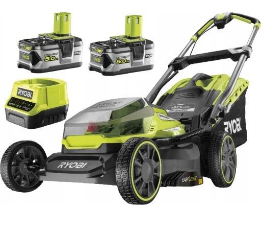 Kosiarka Bezszczotkowa + Podaszarka Ryobi Ry18Lmx40A 2X5Ah 18V Promocja