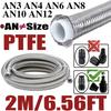 2M 6.56FT 3AN 4AN 6AN 8AN 10AN 12AN PTFE Топливопровод Маслопровод Трубка Охладителя Тормозной шланг из нержавеющей стали Стойкость к температуре и давлению