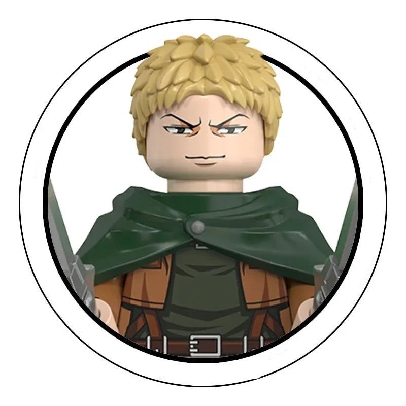 Слепая коробка Строительные блоки Мини-модели Фигурки Атака на Титанов Леви Аккерман Эрен Микаса Гигант Анни Хэллоуин Рождественские подарки Игрушка