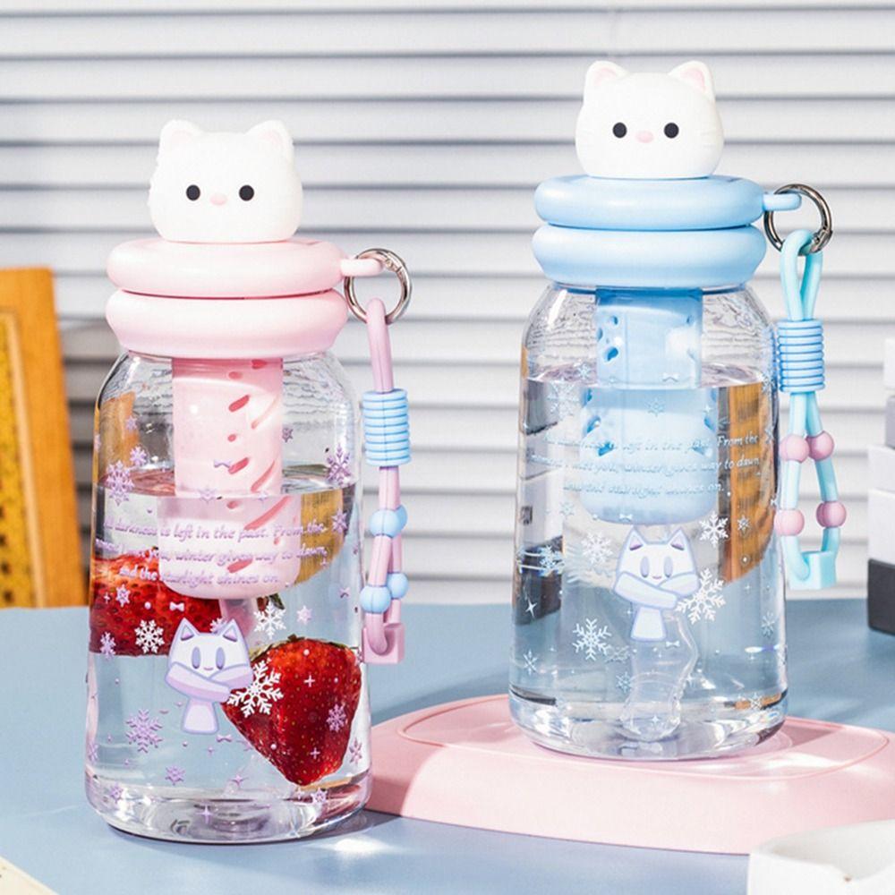 Plastic Drinking Bottle 600ml Straw Cup Multiple Styles Plastic Tumbler Summer