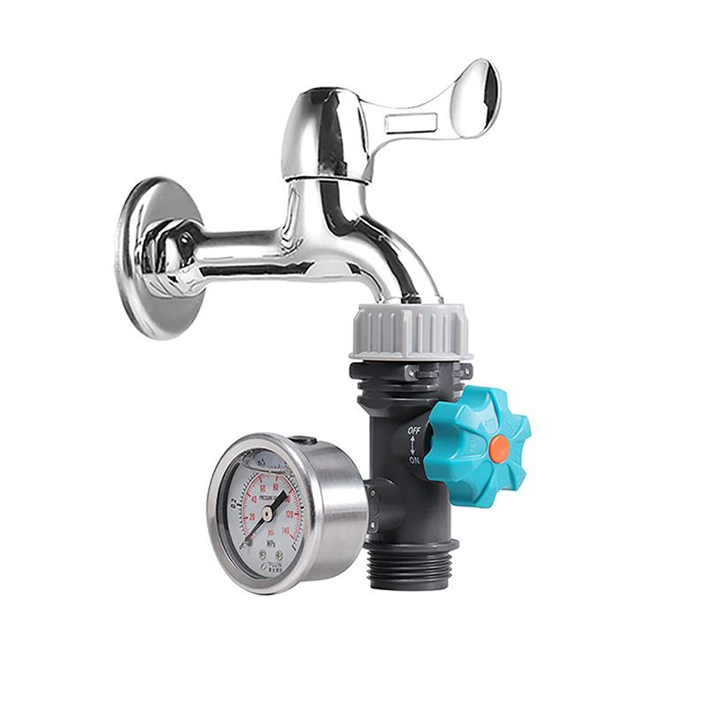Pressure Regulator G3/4'' Adjustable Water Pressure Regulator Valve With Pressure Gauge Greenhouse Garden Irrigation Controller