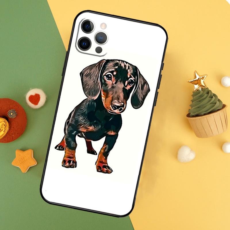 Чехол для телефона такса Дакель для iPhone 17 Pro Max 17Air 16E 15 14 13 12 11 16 Pro Max Mini Ударопрочный чехол