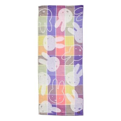 Полотенце для лица Nishikawa Miffy, 34X80 см, моющееся, хлопковое, марлевое Happy Imabari, мульти TT25162001 DB5601 IG 100%