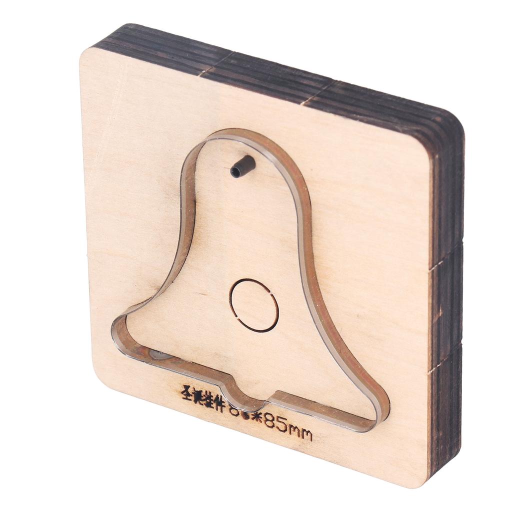 Кожаный вырубной штамп Подвеска-колокольчик с перфорацией Сплав Дерево Кожа Форма для пробивки для поделок DIY